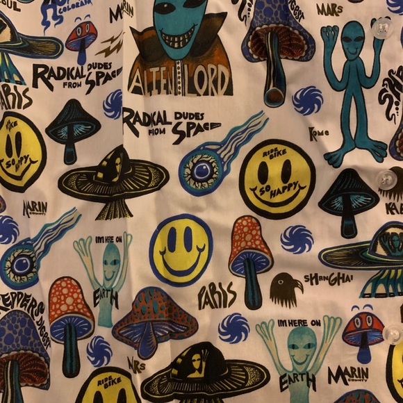 Shredder Digest - Alien Lords Button Down - Medium - Picture 4 of 6